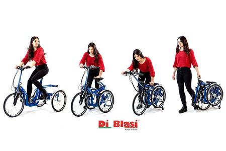 DI BLASI - TRICICLO ADULTI ELETTRICO PIEGHEVOLE R34