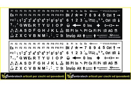 CAMBRATECH - ETICHETTE ADESIVE GRANDI CARATTERI