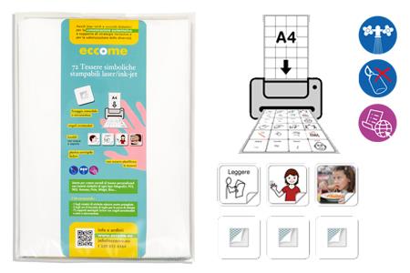 ECCOME - ECCOMEMO - CARTELLA KIT PER LA COMUNICAZIONE AUMENTATIVA