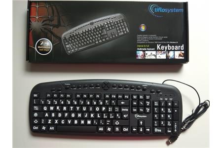 TIFLOSYSTEM - TASTIERA CARATTERI INGRANDITI