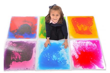 PLAYLEARN LTD - SET DA SEI PIASTRELLE LIQUIDE