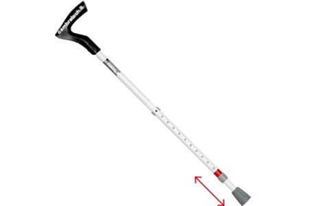 CAMBRATECH - BASTONE BIANCO ORTOPEDICO TELESCOPICO