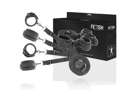 FETISH SUBMISSIVE BONDAGE - ATTREZZATURA LETTO SET POLSIERE E CAVIGLIERE